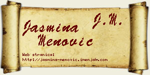 Jasmina Menović vizit kartica